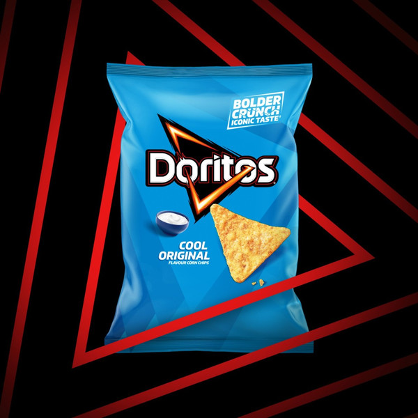 Doritos Cool Original Tortilla Chips, 180g, pack shot 2, available at crisps.biz