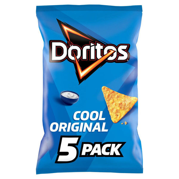 Doritos Cool Original Tortilla Chips, 5 x 30g, front of pack, available at crisps.biz