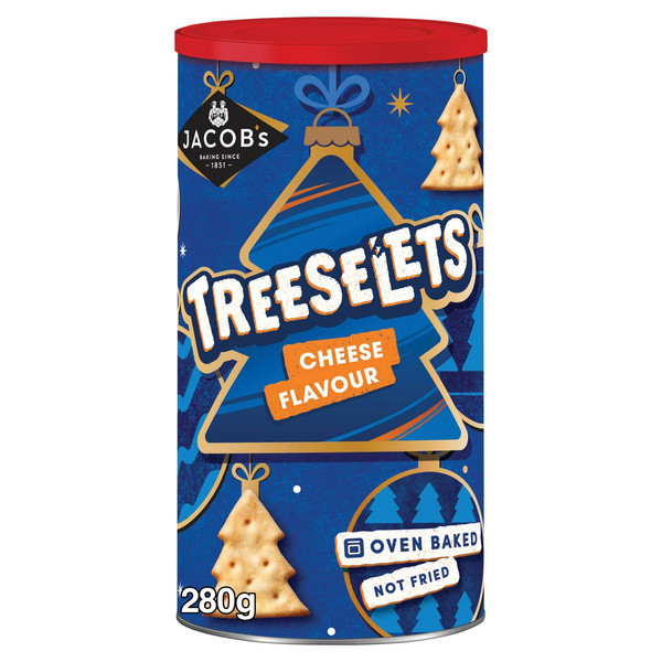 Jacob's Treeselets Baked Snacks, 280g, front of pack, available at crisps.biz