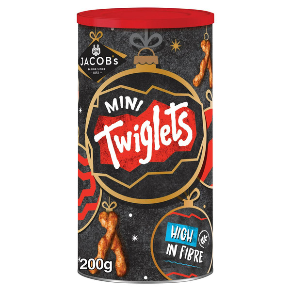 Jacob's Twiglets Mini Snack Sticks, 200g, front of pack, available at crisps.biz