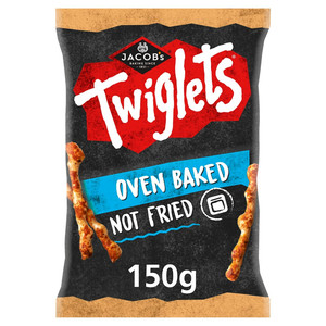 Jacob's Twiglets Snacks, 150g, front of pack, available at crisps.biz