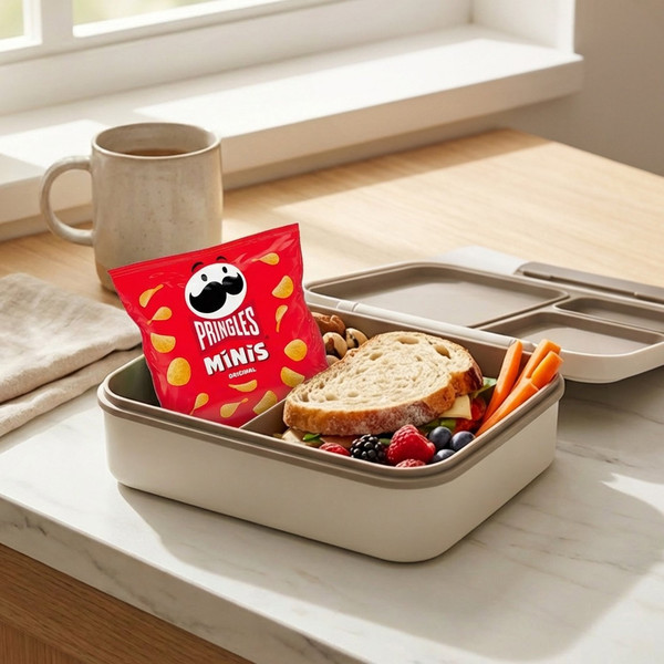 Pringles Minis Original Crisps, 6 x 20g, pack shot 2, available at crisps.biz