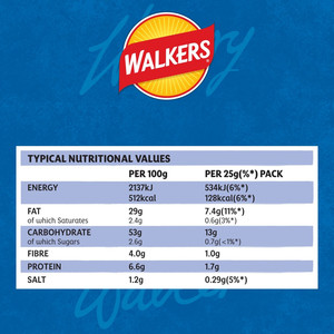 Walkers Cheese and Onion Crisps, 14 x 25g, pack shot 2, available at crisps.biz