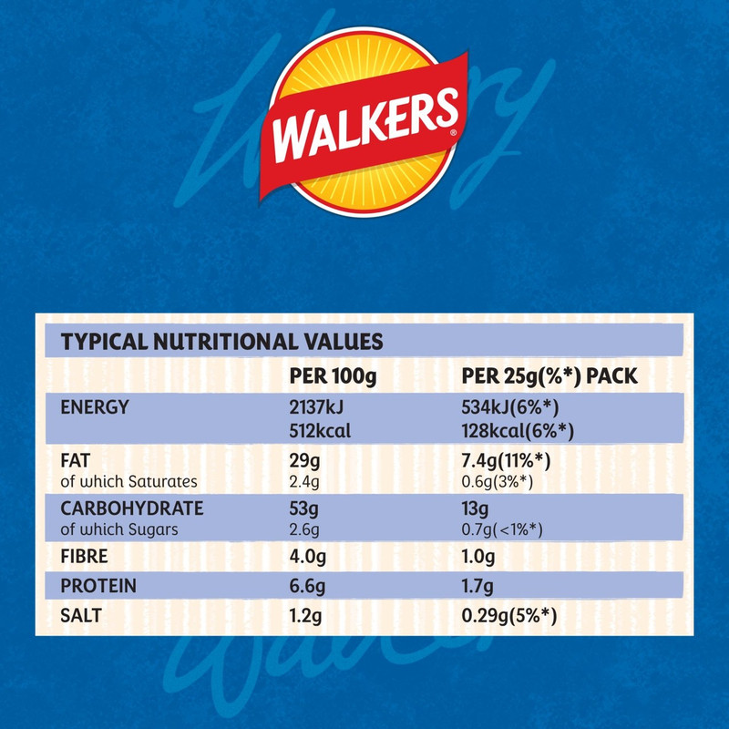 Walkers Cheese and Onion Crisps, 6 x 25g, pack shot 3, available at crisps.biz
