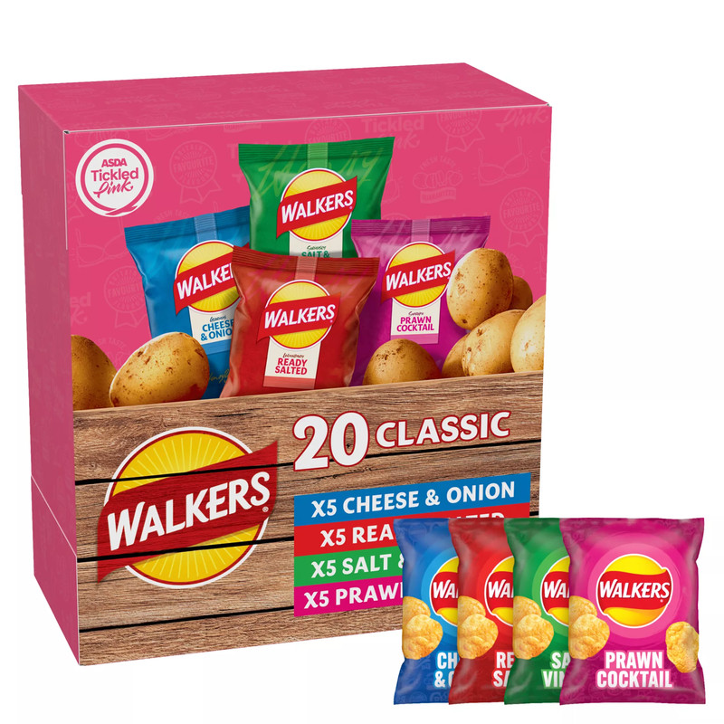 Walkers Classic Variety Crisps, 20 x 25g, pack shot 5, available at crisps.biz