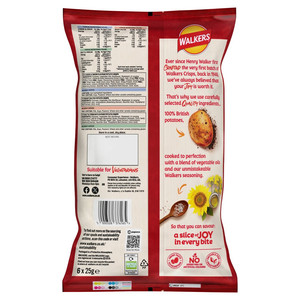 Walkers Classic Variety Crisps, 6 x 25g, pack shot 2, available at crisps.biz