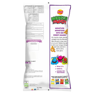 Walkers Monster Munch Variety Snacks, 12 x 20g, pack shot 2, available at crisps.biz
