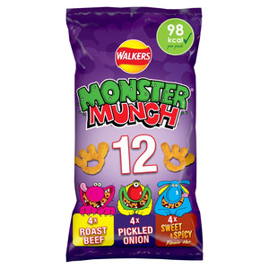 Walkers Monster Munch Variety Snacks, 12 x 20g, pack shot 5, available at crisps.biz