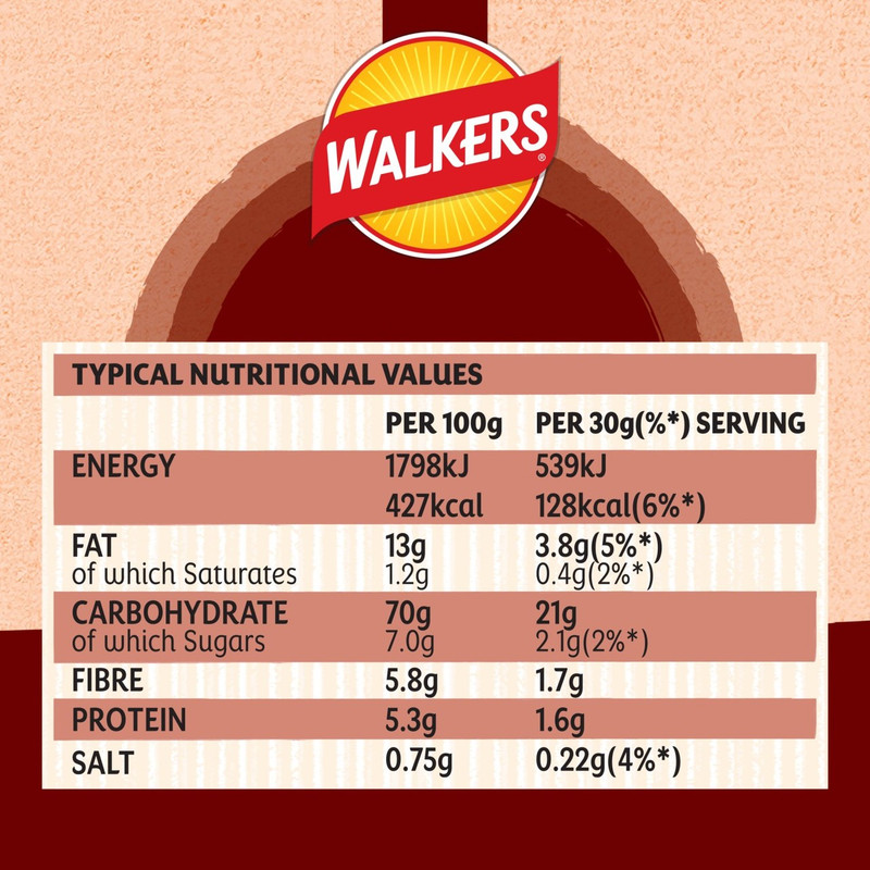 Walkers Oven Baked Slow Roasted Beef Crisps, 150g, pack shot 4, available at crisps.biz