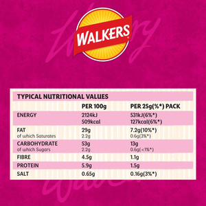 Walkers Prawn Cocktail Crisps, 6 x 25g, pack shot 5, available at crisps.biz