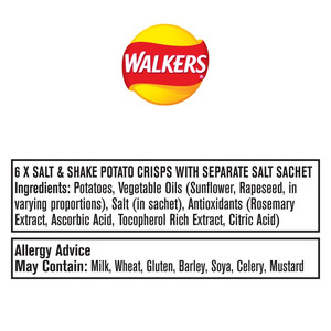 Walkers Salt and Shake Crisps, 6 x 24g, pack shot 2, available at crisps.biz