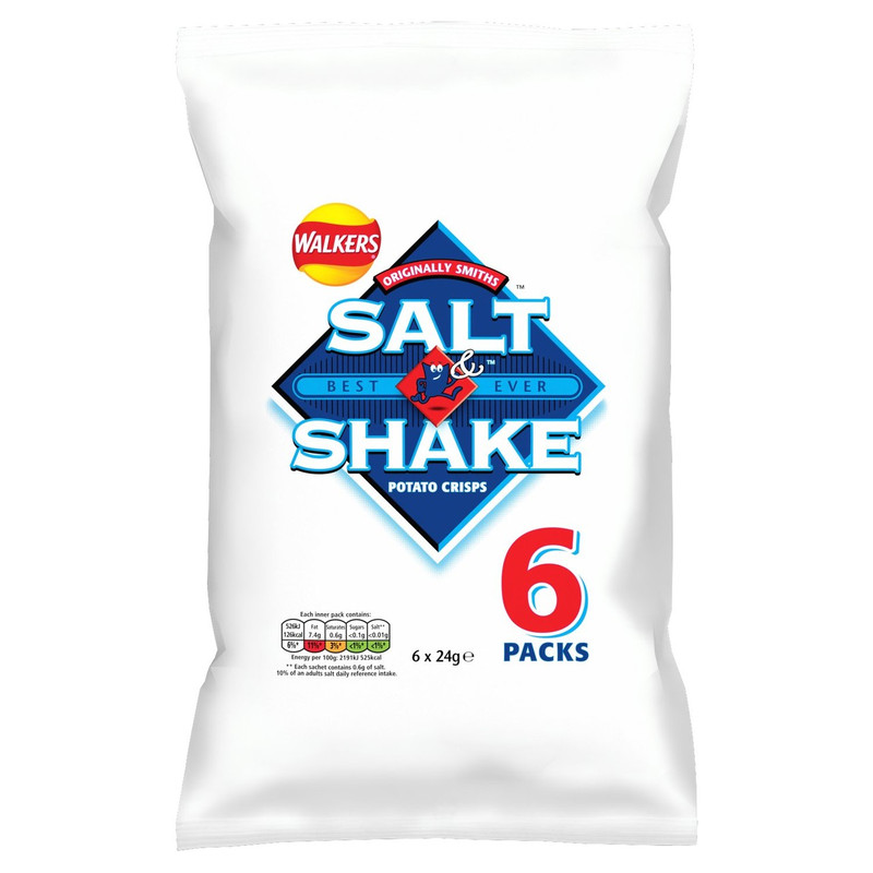 Walkers Salt and Shake Crisps, 6 x 24g, pack shot 4, available at crisps.biz