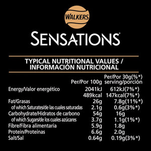 Walkers Sensations Thai Sweet Chilli Crisps, 150g, pack shot 4, available at crisps.biz
