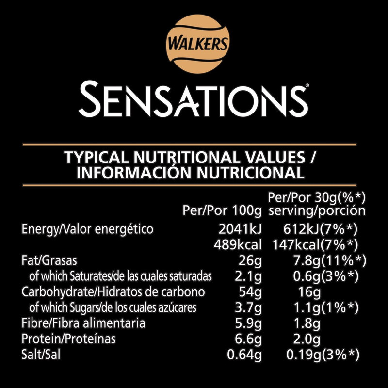 Walkers Sensations Thai Sweet Chilli Crisps, 150g, pack shot 4, available at crisps.biz