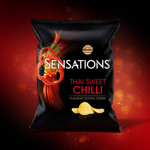 Walkers Sensations Thai Sweet Chilli Crisps, 40g, pack shot 3, available at crisps.biz