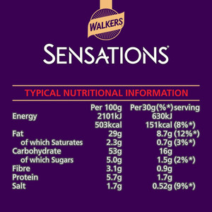 Walkers Sensations Thai Sweet Chilli Poppadoms, 82.5g, pack shot 3, available at crisps.biz