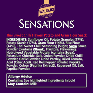 Walkers Sensations Thai Sweet Chilli Poppadoms, 82.5g, pack shot 4, available at crisps.biz